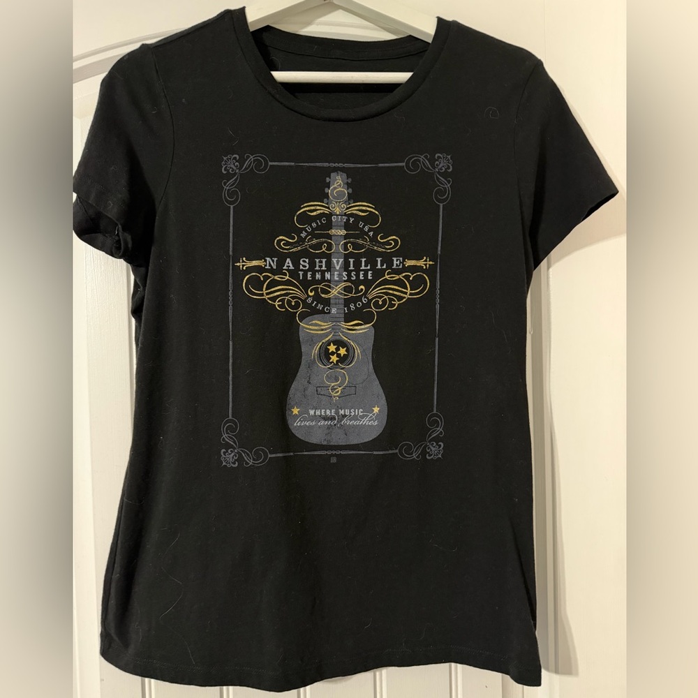 Nashville Graphic Black T-Shirt